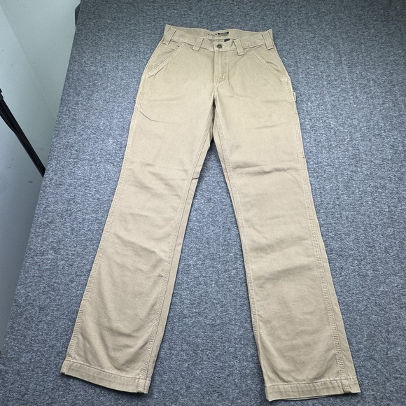 Carhartt Relaxed Fit Twill Work Pants Men's Sz 30x32 BN0324-M Tan Khaki - Picture 6 of 16